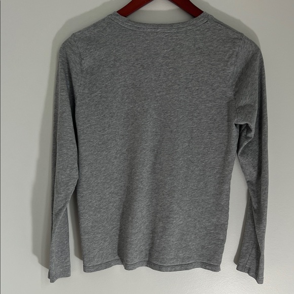 Time and Tru Charcoal Heather 100% Cotton Long Sleeve Top Size S - Picture 4 of 14